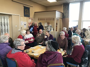 People at coffee morning